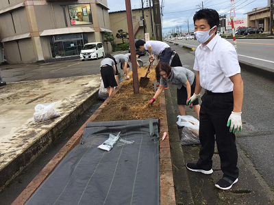 枯れスギナと防草　0725